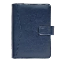 Gyűrűs kalendárium SATURNUS M231 sárga lapos kék műbőr 2026.