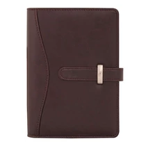 Gyűrűs kalendárium SATURNUS M437 fehér lapos sötétbarna műbőr 2026.