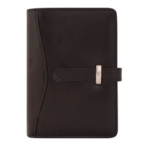 Gyűrűs kalendárium SATURNUS S437 fehér lapos fekete műbőr 2026.