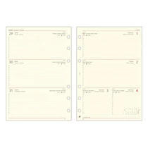 Gyűrűs kalendárium betét SATURNUS L313 Prof tanári sárga lapos 2026