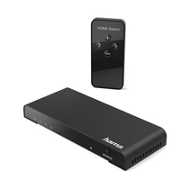 HDMI elosztó HAMA 3 állású 4K + távirányítóval HDMI elosztó HAMA 3 állású 4K + távirányítóval