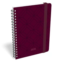 Határidőnapló LIZZY CARD B/6 heti spirálozott gumis Perfect 2026.