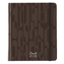 Határidőnapló PLANALL New Classic B/5 heti keményfedelű gumis Brown 2026.