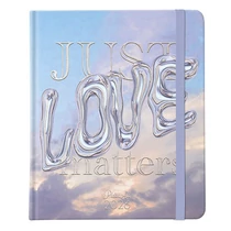 Határidőnapló PLANALL New Classic B/5 heti keményfedelű gumis Love 2026.