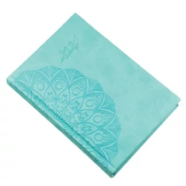 Határidőnapló REALSYSTEM Librobello B/6 napi fehér lapos türkiz 2026. Határidőnapló REALSYSTEM Librobello B/6 napi fehér lapos türkiz 2026.