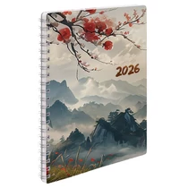 Határidőnapló REALSYSTEM SP1 spirál A/5 heti fehér lapos Japán 2026. Határidőnapló REALSYSTEM SP1 spirál A/5 heti fehér lapos Japán 2026.