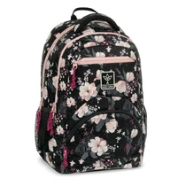 Hátizsák ARS UNA ergonomikus 27L Flowery Black Hátizsák ARS UNA ergonomikus 27L Flowery Black