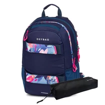 Hátizsák OXY Sport Flowers kék Hátizsák OXY Sport Flowers kék