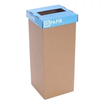 Hulladéktároló karton szelektív 50 L papírhoz magyar felirattal Hulladéktároló karton szelektív 50 L papírhoz magyar felirattal