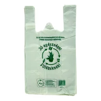 Ingvállas táska lebomló PLA 30x50x23cm vastag Jó egészséget Földünknek felirattal 100 darabos Ingvállas táska lebomló PLA 30x50x23cm vastag Jó egészséget Földünknek felirattal 100 darabos