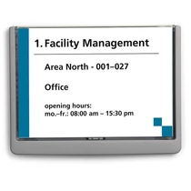 Irányítótábla DURABLE Click Sign A/5 fekvő 148x210 mm grafit Irányítótábla DURABLE Click Sign A/5 fekvő 148x210 mm grafit