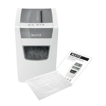 Iratmegsemmisítő LEITZ IQ Slim Home Office konfetti P4 10 lap fehér Iratmegsemmisítő LEITZ IQ Slim Home Office konfetti P4 10 lap fehér