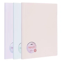 Iratvédő mappa DELI Colorful A/4 60 zsebes PP vegyes pasztell színekben