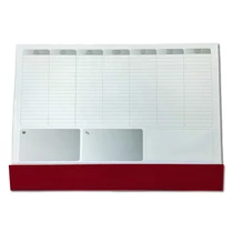 Íróalj ALISCA 576x406mm bordó bianco