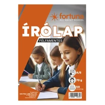 Írólap FORTUNA A/5 félfamentes 10-50 50 lapos Írólap FORTUNA A/5 félfamentes 10-50 50 lapos