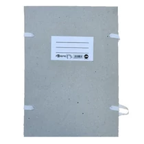 Irományfedél szalagos CLARISSA 1050 g natúr 0,8m szalaggal