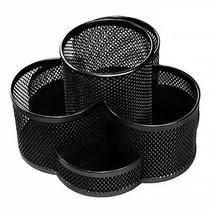 Írószertartó fémhálós forgatható fekete Írószertartó fémhálós forgatható fekete