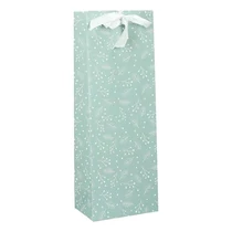 Italtasak CREATIVE Deluxe Plus  13x36x9 cm fagyöngy matt világoszöld sodort füles masnival