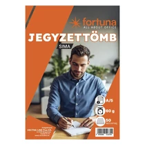 Jegyzettömb sima FORTUNA A/5 50 lapos