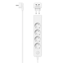 Kábel hosszabbító HAMA 5 aljzat + 2xUSB-C 1,4m kapcsolóval fehér Kábel hosszabbító HAMA 5 aljzat + 2xUSB-C 1,4m kapcsolóval fehér