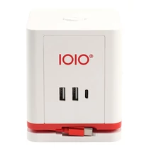 Kábel hosszabbító IOIO 3 aljzat 1,5m, 2xUSB-A, 1xUSB-C fehér Kábel hosszabbító IOIO 3 aljzat 1,5m, 2xUSB-A, 1xUSB-C fehér