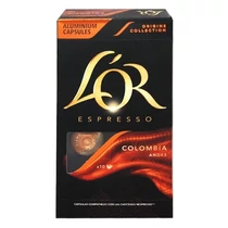 Kávékapszula L`OR Colombia Nespresso kompatibilis 10 kapszula/doboz Kávékapszula L`OR Colombia Nespresso kompatibilis 10 kapszula/doboz