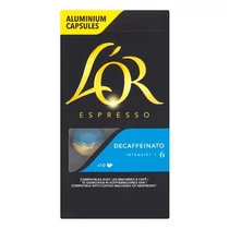 Kávékapszula L`OR Ferrari Decaffeinato koffeinmentes Nespresso kompatibilis 10 kapszula/doboz Kávékapszula L`OR Ferrari Decaffeinato koffeinmentes Nespresso kompatibilis 10 kapszula/doboz