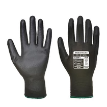 Kesztyű mártott PORTWEST nylon PU tenyérrel fekete 11-es 2 darab/pár Kesztyű mártott PORTWEST nylon PU tenyérrel fekete 11-es 2 darab/pár