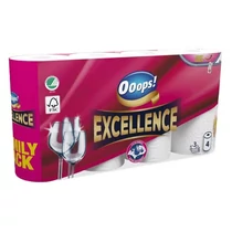 Kéztörlő tekercses háztartási OOOPS! Excellence 4 tekercses 3 rétegű Kéztörlő tekercses háztartási OOOPS! Excellence 4 tekercses 3 rétegű