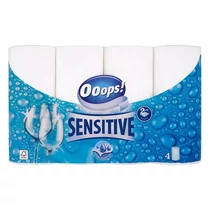 Kéztörlő tekercses háztartási OOOPS! Sensitive 4 tekercses 2 rétegű Kéztörlő tekercses háztartási OOOPS! Sensitive 4 tekercses 2 rétegű