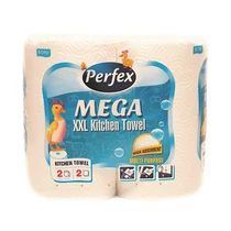 Kéztörlő tekercses háztartási PERFEX Boni Mega 2 tekercses 2 rétegű Kéztörlő tekercses háztartási PERFEX Boni Mega 2 tekercses 2 rétegű