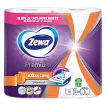 Kéztörlő tekercses háztartási ZEWA Premium Extra Long Plus 120 lap 2 tekercses  2 rétegű Kéztörlő tekercses háztartási ZEWA Premium Extra Long Plus 120 lap 2 tekercses  2 rétegű