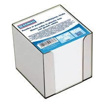 Kockatömb fehér DONAU 9,5x9,5 cm tartóban ragasztott Kockatömb fehér DONAU 9,5x9,5 cm tartóban ragasztott