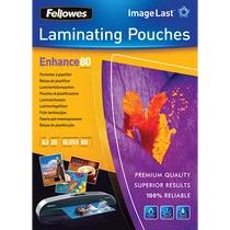 Lamináló fólia FELLOWES A/3 80 mikron fényes 25/csom Lamináló fólia FELLOWES A/3 80 mikron fényes 25/csom