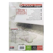 Lamináló fólia OPUS A/5 154x216mm 80 mikron fényes 100/dob Lamináló fólia OPUS A/5 154x216mm 80 mikron fényes 100/dob