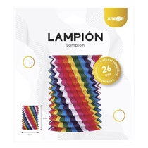 Lampion henger JUNIOR színes papír szivárvány 26 cm