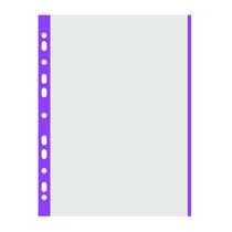 Lefűzhető genotherm DONAU A/4 40 mikron víztiszta lila szélű 100 darabos Lefűzhető genotherm DONAU A/4 40 mikron víztiszta lila szélű 100 darabos