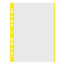 Lefűzhető genotherm DONAU A/4 40 mikron víztiszta sárga szélű 100 darabos Lefűzhető genotherm DONAU A/4 40 mikron víztiszta sárga szélű 100 darabos