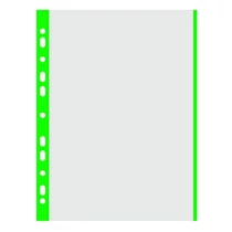 Lefűzhető genotherm DONAU A/4 40 mikron víztiszta zöld szélű 100 darabos Lefűzhető genotherm DONAU A/4 40 mikron víztiszta zöld szélű 100 darabos