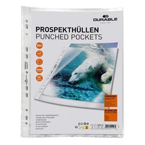 Lefűzhető genotherm DURABLE PP A/4 víztiszta 80 mikron 100 darabos Lefűzhető genotherm DURABLE PP A/4 víztiszta 80 mikron 100 darabos