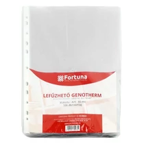 Lefűzhető genotherm FORTUNA A/4 80 mikron víztiszta 100 darabos Lefűzhető genotherm FORTUNA A/4 80 mikron víztiszta 100 darabos