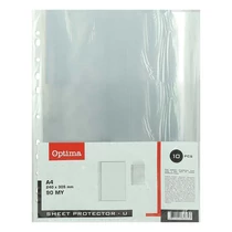Lefűzhető genotherm OPTIMA A/4 90 mikron víztiszta 10 darabos Lefűzhető genotherm OPTIMA A/4 90 mikron víztiszta 10 darabos