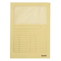 Mappa LEITZ A/4 karton ablakos sárga Mappa LEITZ A/4 karton ablakos sárga