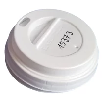 Műanyag tető ivólyukkal 62mm fehér 1dl papírpohárhoz 100 darabos 14652,14657 Műanyag tető ivólyukkal 62mm fehér 1dl papírpohárhoz 100 darabos 14652,14657