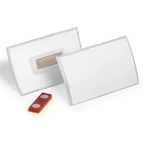 Névjegykitűző DURABLE Click Fold 54x90 mm mágneses elfordulásmentes átlátszó Névjegykitűző DURABLE Click Fold 54x90 mm mágneses elfordulásmentes átlátszó