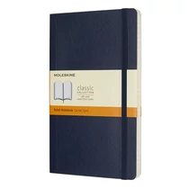 Jegyzetfüzet vonalas MOLESKINE QP616B20 "L" puhafedeles zafirkék