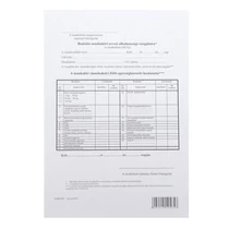 Nyomtatvány beutalási munkaköri orvosi alkalmassági vizsgálatra A/4 Nyomtatvány beutalási munkaköri orvosi alkalmassági vizsgálatra A/4