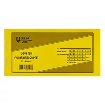Nyomtatvány bevételi pénztárbizonylat VECTRALINE fekvő 25x3 lapos Nyomtatvány bevételi pénztárbizonylat VECTRALINE fekvő 25x3 lapos
