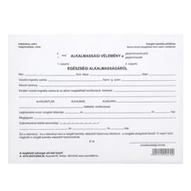 Nyomtatvány egészségi alkalmassági vélemény Nyomtatvány egészségi alkalmassági vélemény