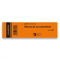 Nyomtatvány ellenőrző sorszámtömb PÁTRIA D2 100 lapos 146x40 mm kék